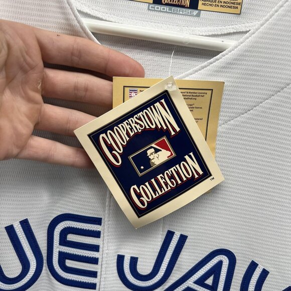 Alomar Toronto Blue Jays Jersey Mens Large White MLB Majestic 12 HOF Baseball - Picture 3 of 11